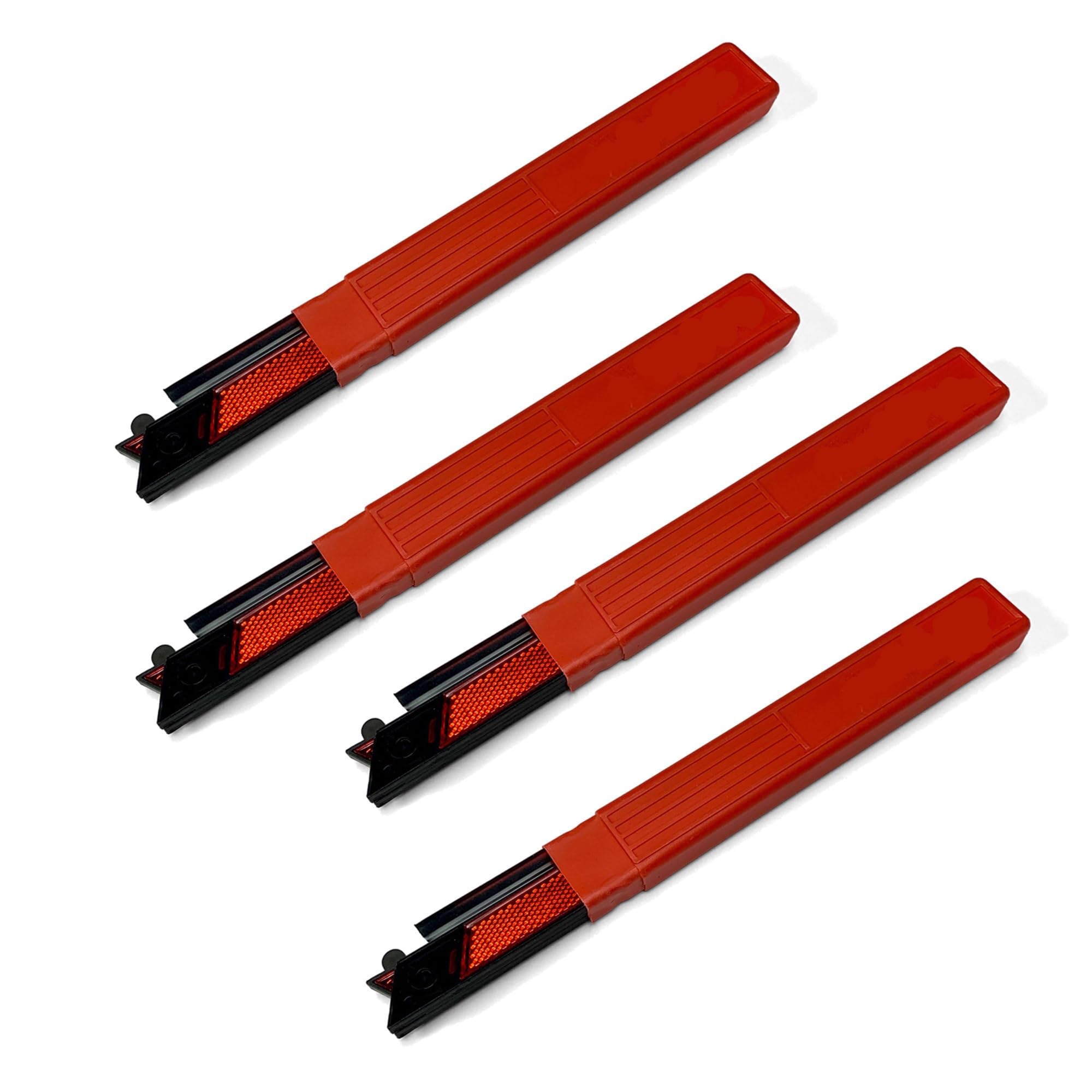 Warndreieck Auto Set Dreieckiges reflektierendes Stativ, Notfall-Pannenwarnung, reflektierender Aufkleber, Sicherheitsgefahr, faltbar(PC-4)