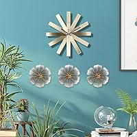 Vista 31 de Decoración artística de pared de flores de metal, escultura floral moderna y rústica de 9 pulgadas, hierro envejecido para colgar en la pared