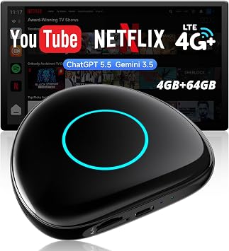 Wireless CarPlay&Android Auto Adapter Magic AI Box 4GB+64GB