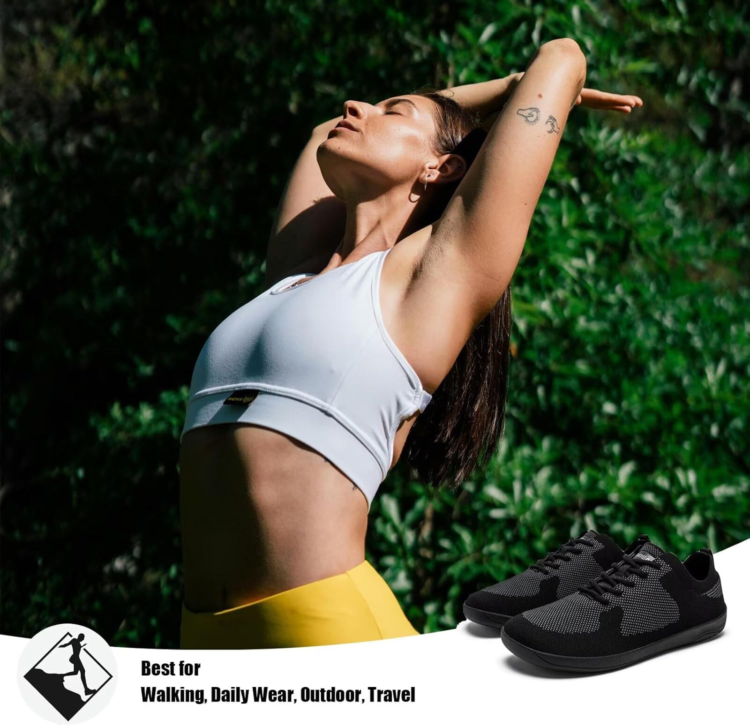 HOBIBEAR Women Barefoot Shoes | Wide Toe Box | Mesh Casual Sneakers