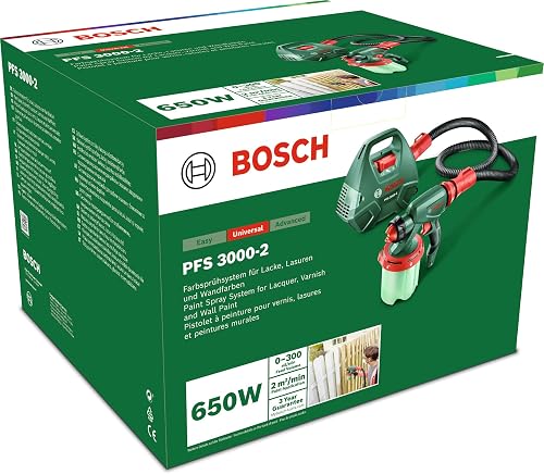 Bosch Home and Garden PFS 3000-2 Corded Paint Gun (650W, in a Cardboard Box) + Constant Feed Paint Container for Bosch Home and Garden PSF 3000-2, PFS 5000 E Capacity 1000 ml - 8
