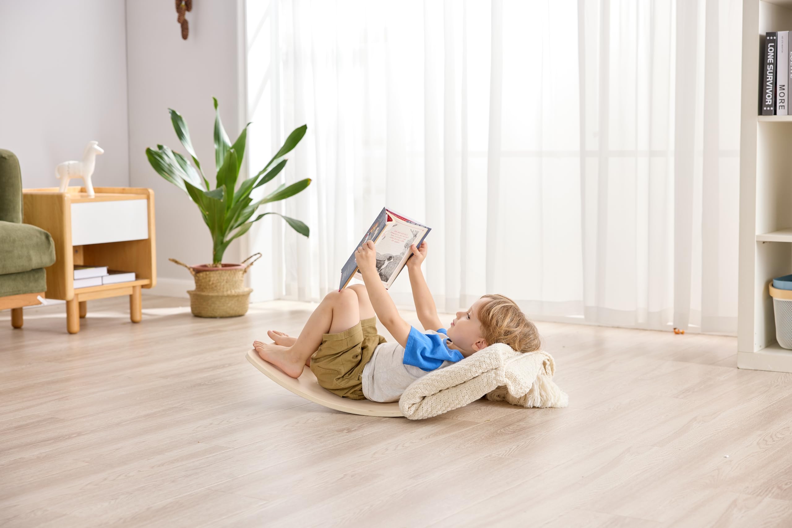 Hape Koń na biegunach 2 w 1, koń na biegunach i deska do balansowania, od 12 miesięcy