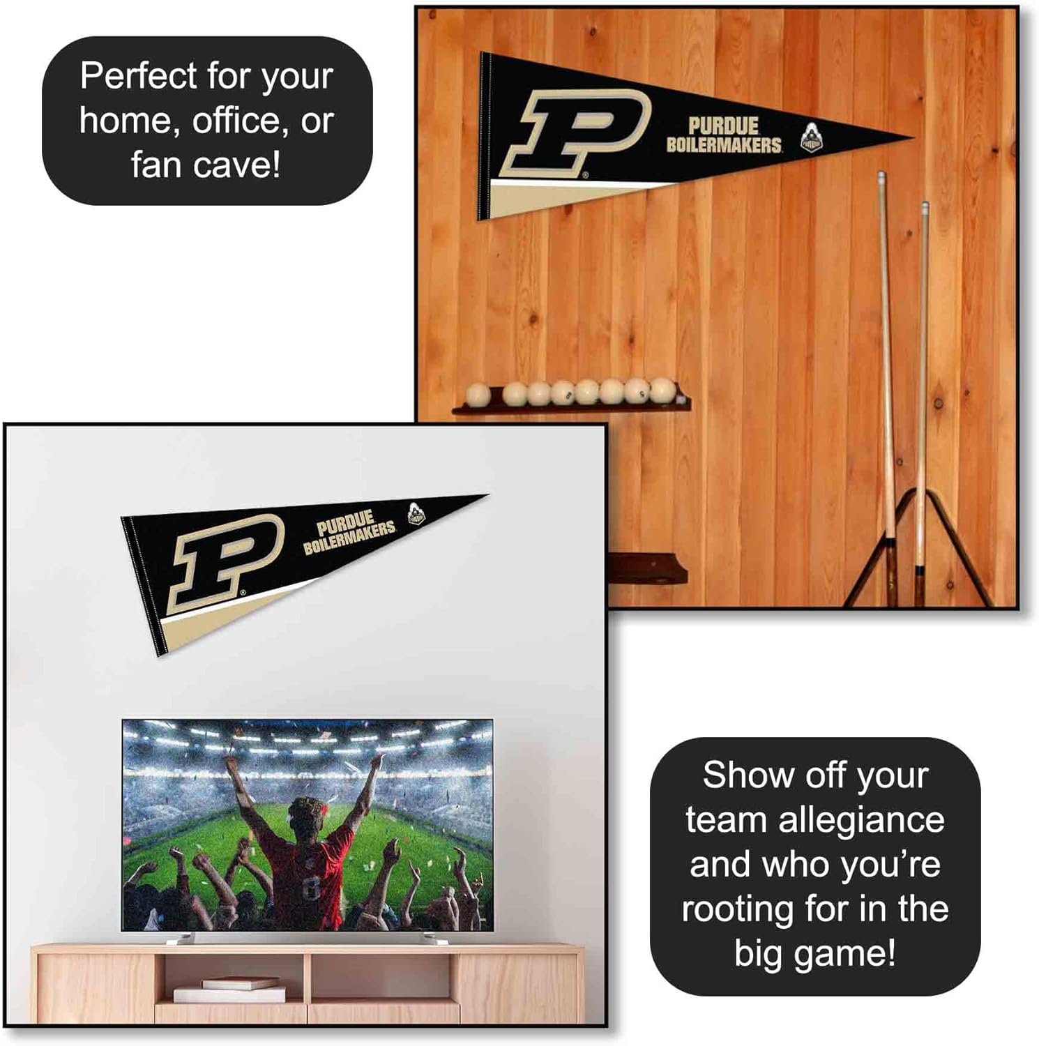 Purdue Boilermakers Full Size Pennant - Image 3