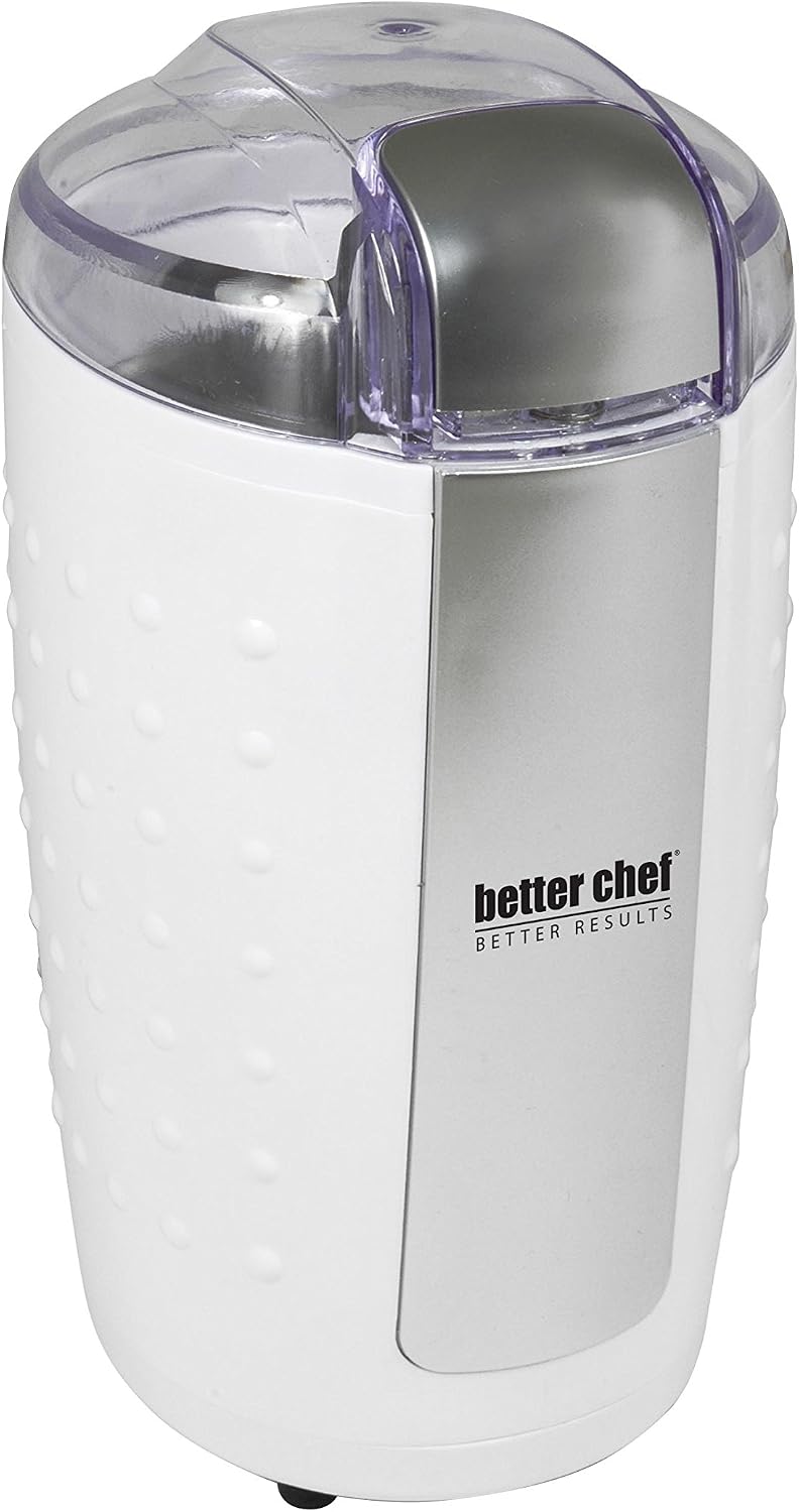 Better Chef 150-Watt Power Blade Coffee Grinder | Stainless Blade and Chamber | Grind Coffee | Nuts | Spices (Black)