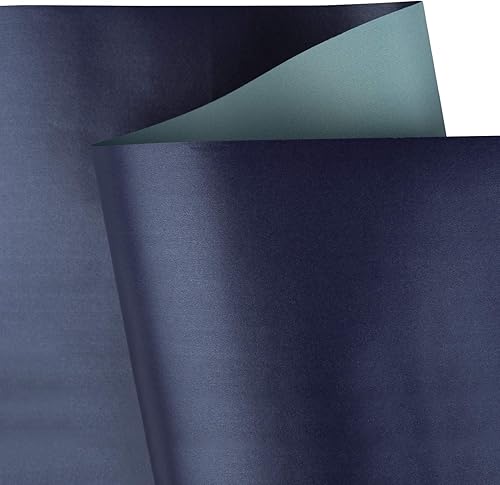 Vista 26 de RUSPEPA Papel de regalo negro mate, color liso perlado, papel lustre perfecto para bodas, cumpleaños, Navidad, baby shower, 17 pulgadas x 32.8 pies