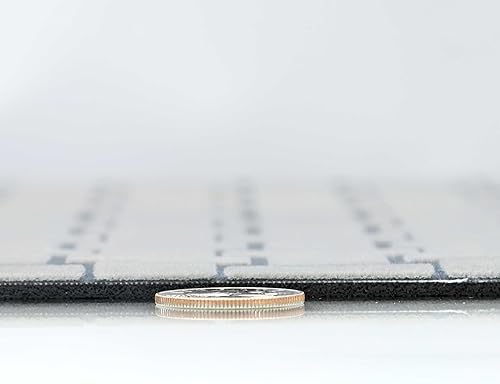 Miniatura 2 de Alfombrilla Shape28, ultra delgada para la cocina, con respaldo de goma antideslizante, 35 x 23 pulgadas, azul oscuro