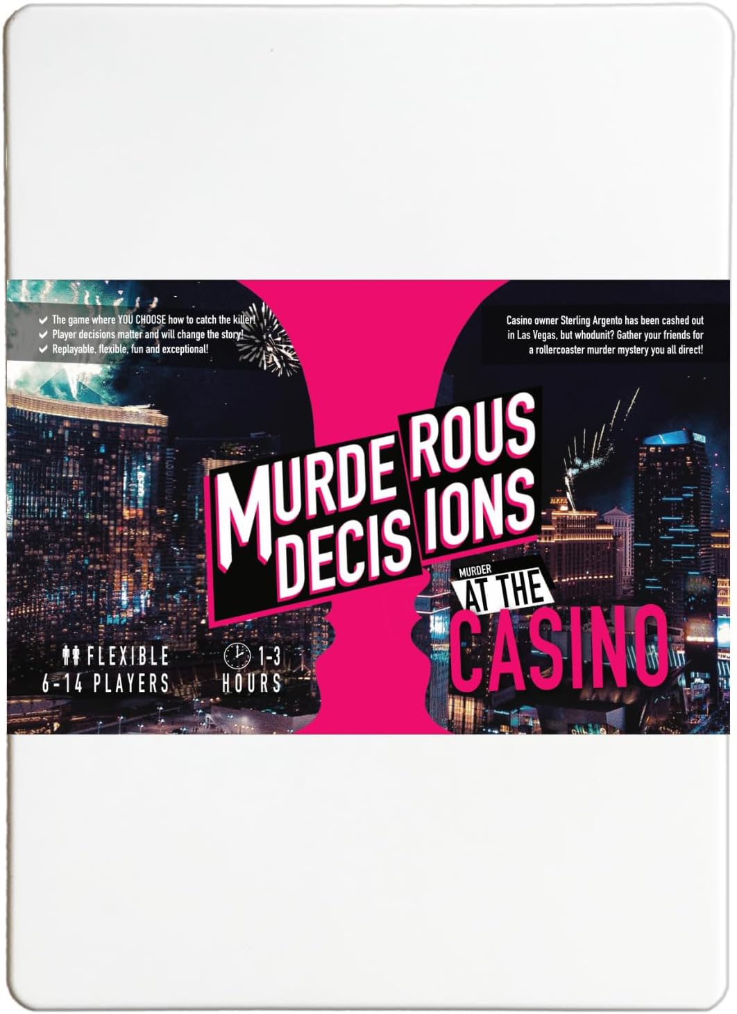 Murder at The Casino 6-14 Player Murder Mystery Dinner Party Game