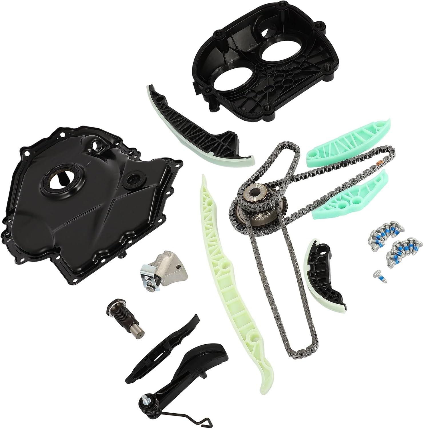 ECCPP 06H109509P Timing Chain Kit for Audi for A3 1.8L,2.0L | Engine Timing chain Set with Tensioner,Guide for Audi for A4 fit DOHC,SOHC 4Cyl 1.8L,2.0L