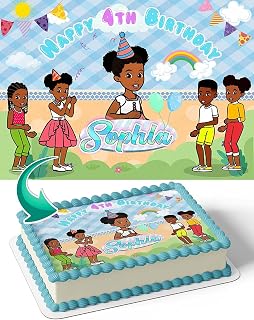 Cakecery Grace Kids Fun Edible Cake Image Topper Personalized Birthday Cake Banner 1/2 Sheet 11 x 17