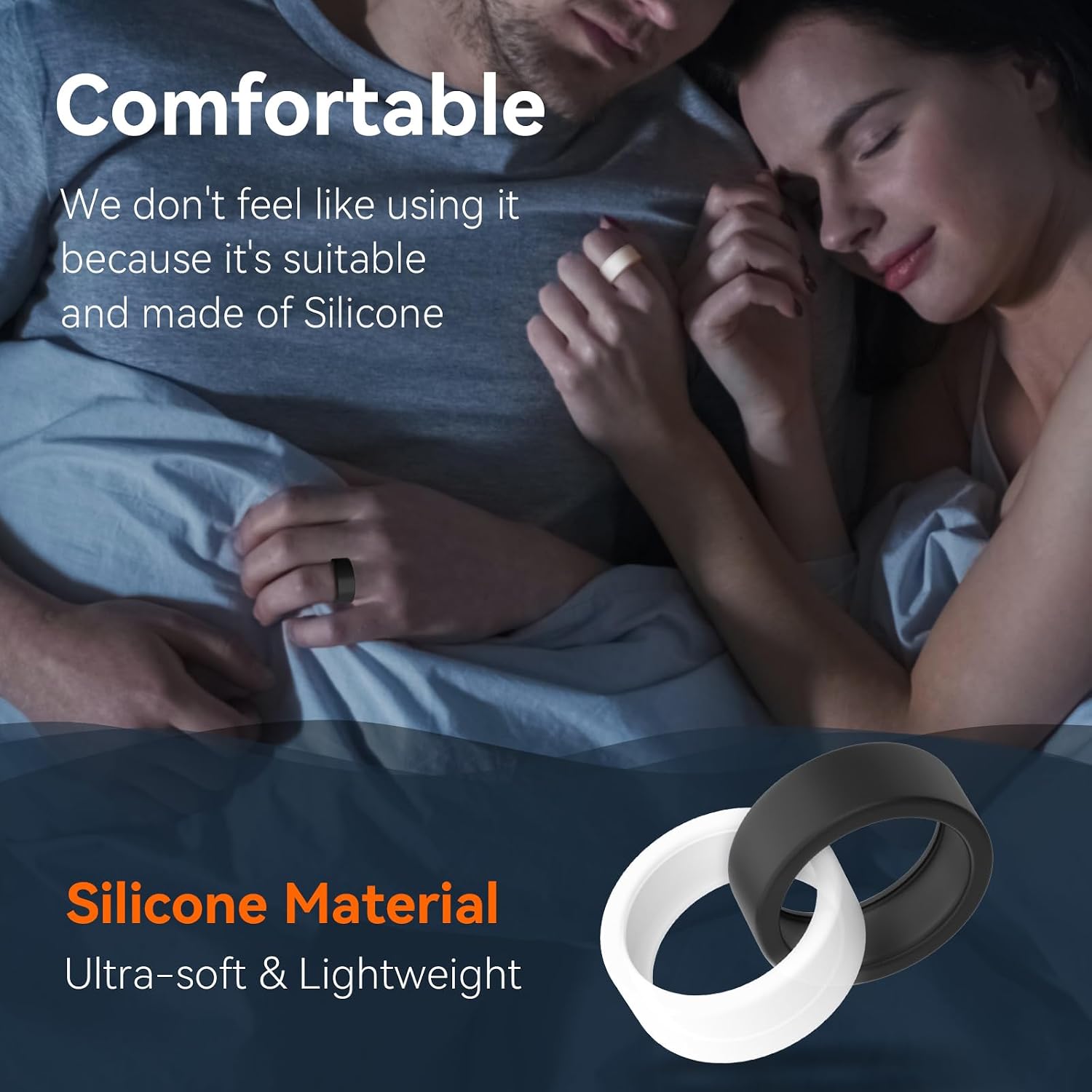Silicone Cover Compatible with Oura Ring Protector, Elastic Case for Oura Ring Gen 3 Working Out - Protector for Working Out 3PCS(Black*2 Transparent White*1, S for 678910)