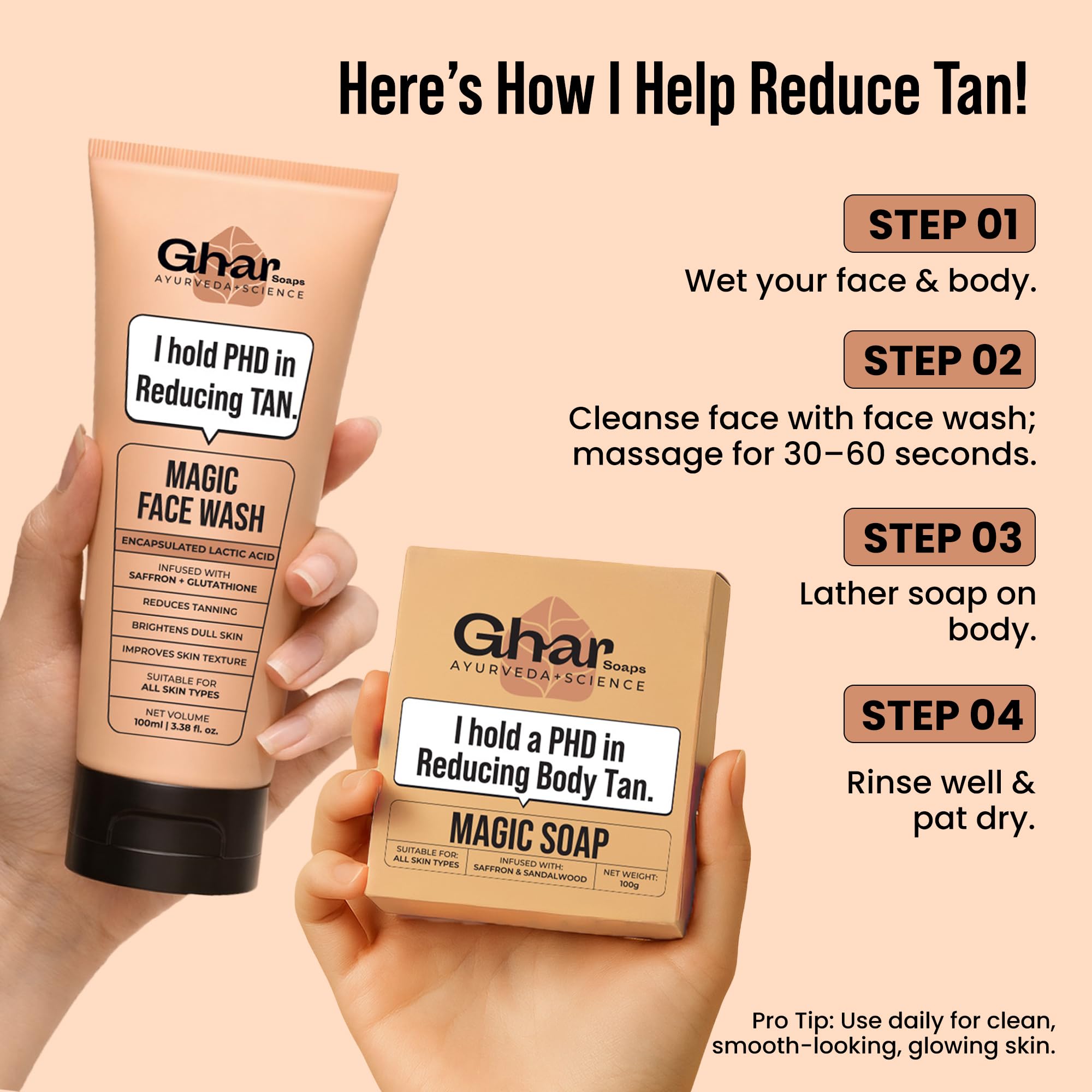 magical glutathione soap review Been using GharSoaps Magic Face Wash, and the difference in my skin has been amazing.  Formulated with lactic acid active beads, saffron, and glutathione, it helps reduce tanning while making the Bored ka ba sa bahay