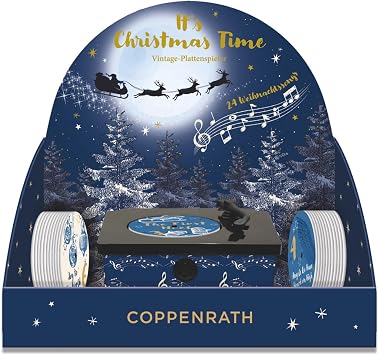 Coppenrath Midnight Musical Gramophone Reusable Countdown Advent Calendar