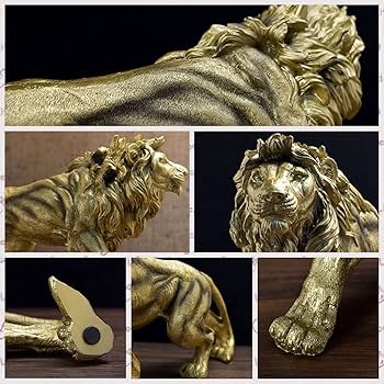 Amazon.co.jp: 風水 置物 開運 玄関 風水グッズ ライオンの置物