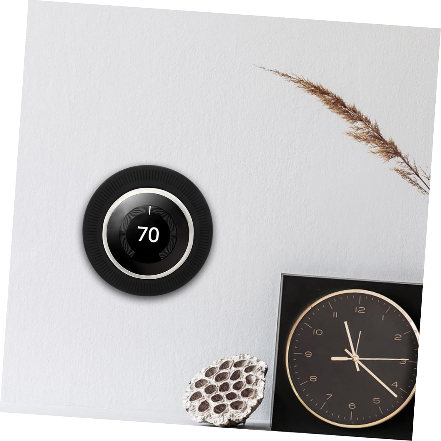 WOONEKY Silicone Wall Plate Cover for Thermostat Cover Emergency Light Sockets Thermostat Accessories