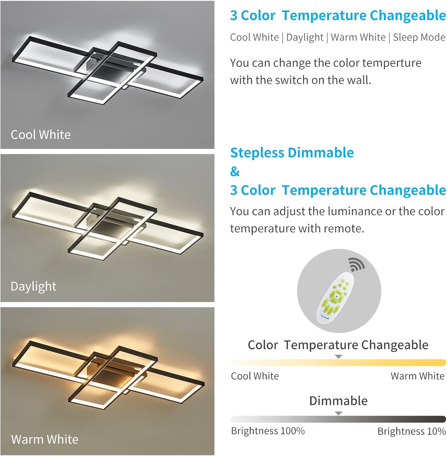 Exclusive Discount 70% Price Leniure White Modern Square LED Light Ceiling Lamp Chandelier Lighting Fixture 35 Wide 22 Deep 3 High, Dimmable Promo Discount Up To 70% Off Leniure White Modern Square LED Light Ceiling Lamp Chandelier Lighting Fixture 35 Wide 22 Deep 3 High, Dimmable