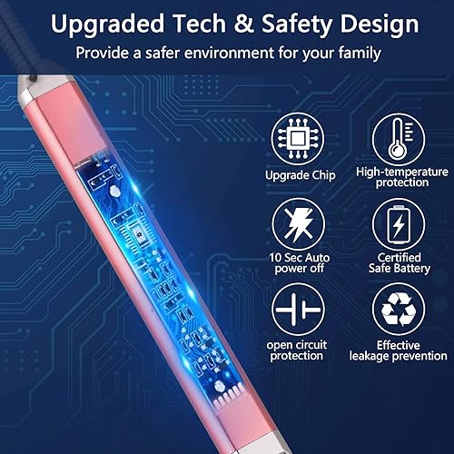 Miniatura 3 de MEIRUBY Encendedor eléctrico recargable USB, encendedor de arco, para campamento, parrillada, deportes, herramienta para apasionados de lo Oro rosa
