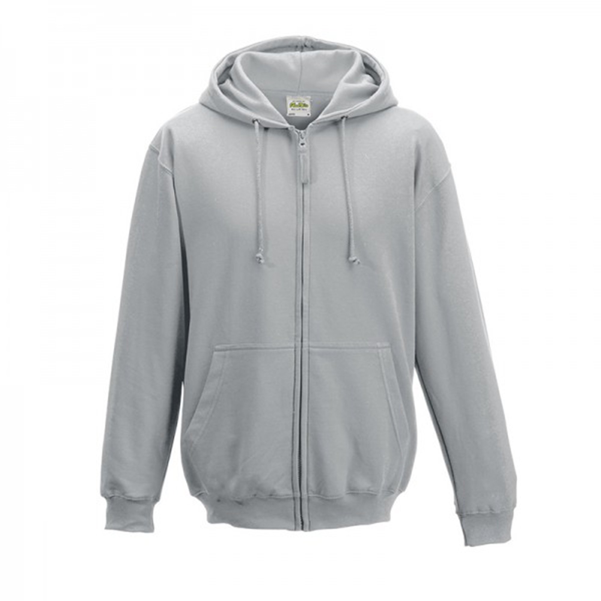AWDis Just Hoods Men's Zoodie Hoodie, Grey (Heather Grey), Small