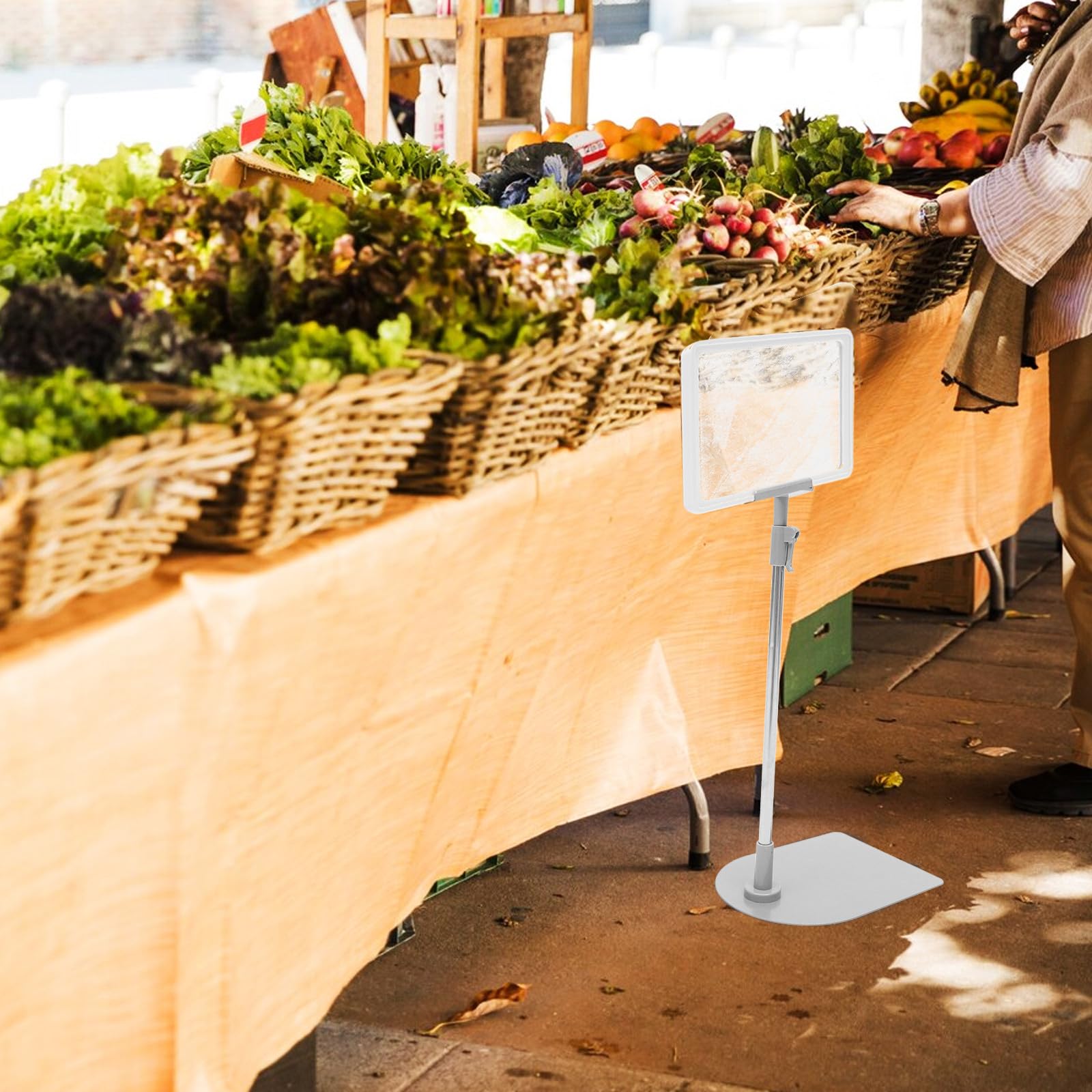 Espositore Prezzi per Cartellini da Banco, Porta Cartellini Riutilizzabile e Leggero per Frutta e Verdura, Utilizzo Versatile in Negozi al Dettaglio e Mercati