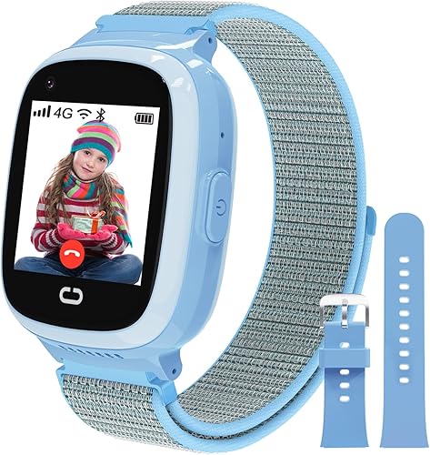 Miniatura 7 de PTHTECHUS Reloj inteligente 4G para niños con tarjeta SIM, reloj GPS para niños con videollamada, chat de voz WiFiGPSllamada SOS Chat Cámara