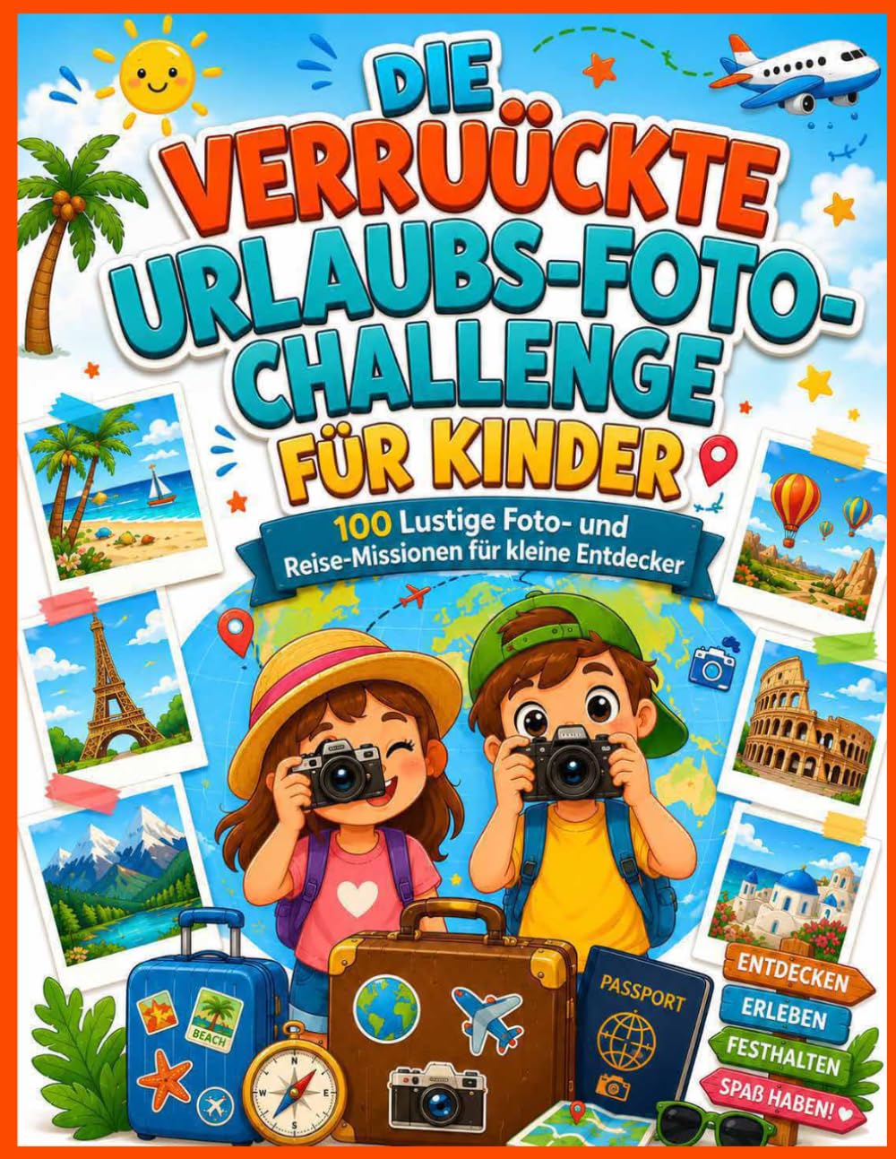 Die Verrückte Urlaubs-Foto-Challenge Für Kinder: 100 Lustige Foto- und Reise-Missionen für kleine Entdecker