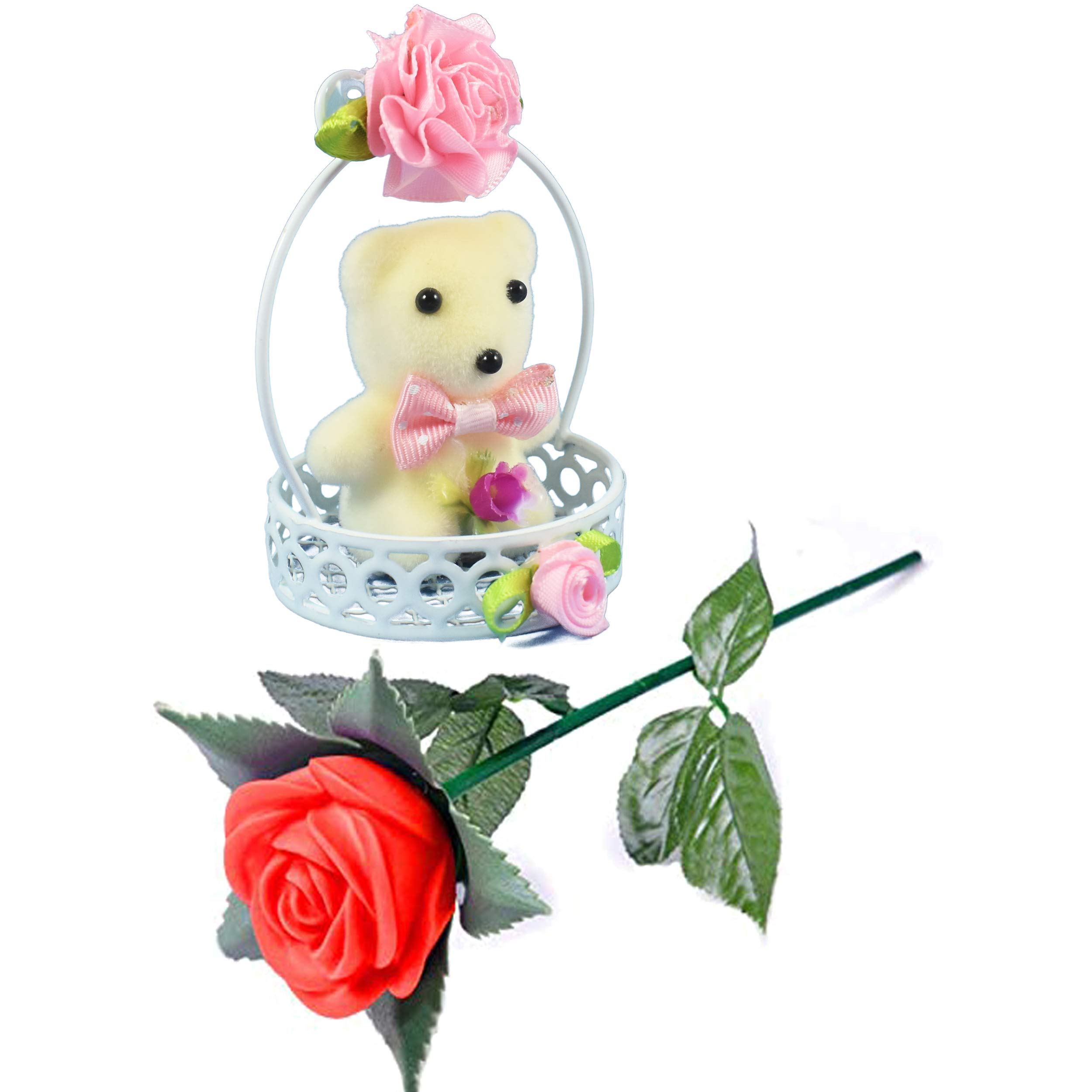 Beautiful Teddy Bear with Led Light Rose Best Valentines Day Gift for Girlfriend Boyfriend Wife Husband-image-41
