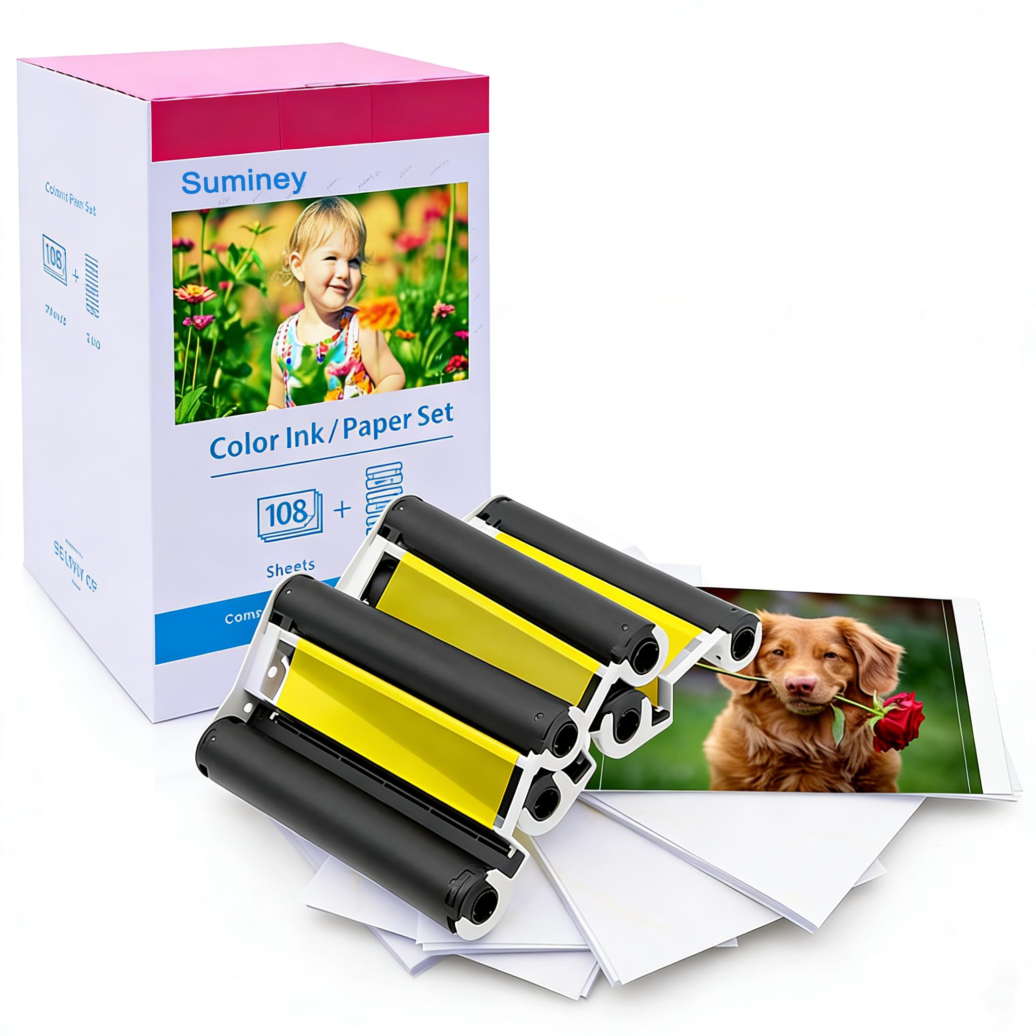 Amazon | Canon Selphy CP1500 インクと用紙 KP-108IN KP108 3色インク