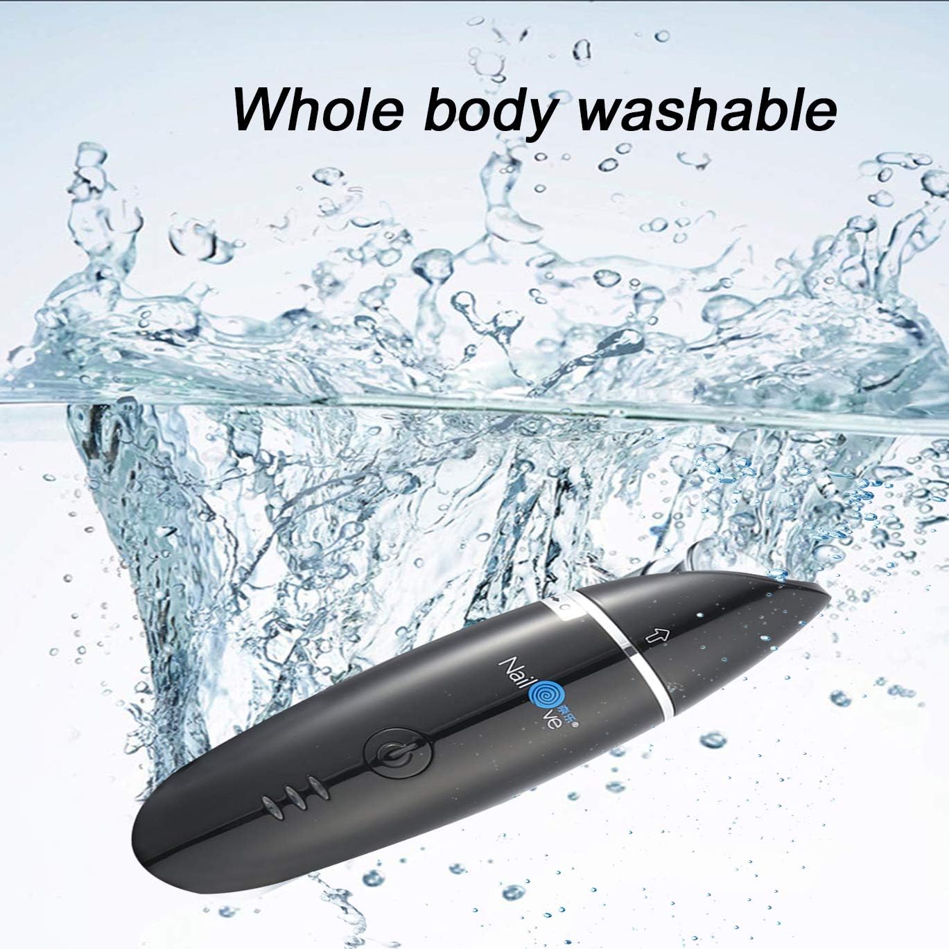 Electric Nail Clippers Fingernails Automatic Manicure Portable Charging Cut Polish Trim Nail Grinder for Adults NL8108 (Black) : Beauty & Personal Care