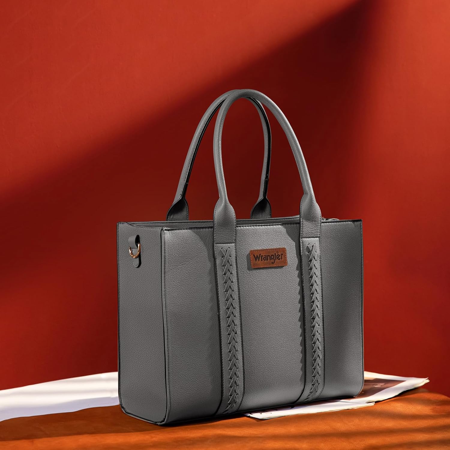 Wrangler 3Pcs Purses for Women Tote Bag Crossbody Handbag Sets with Strap - Image 3