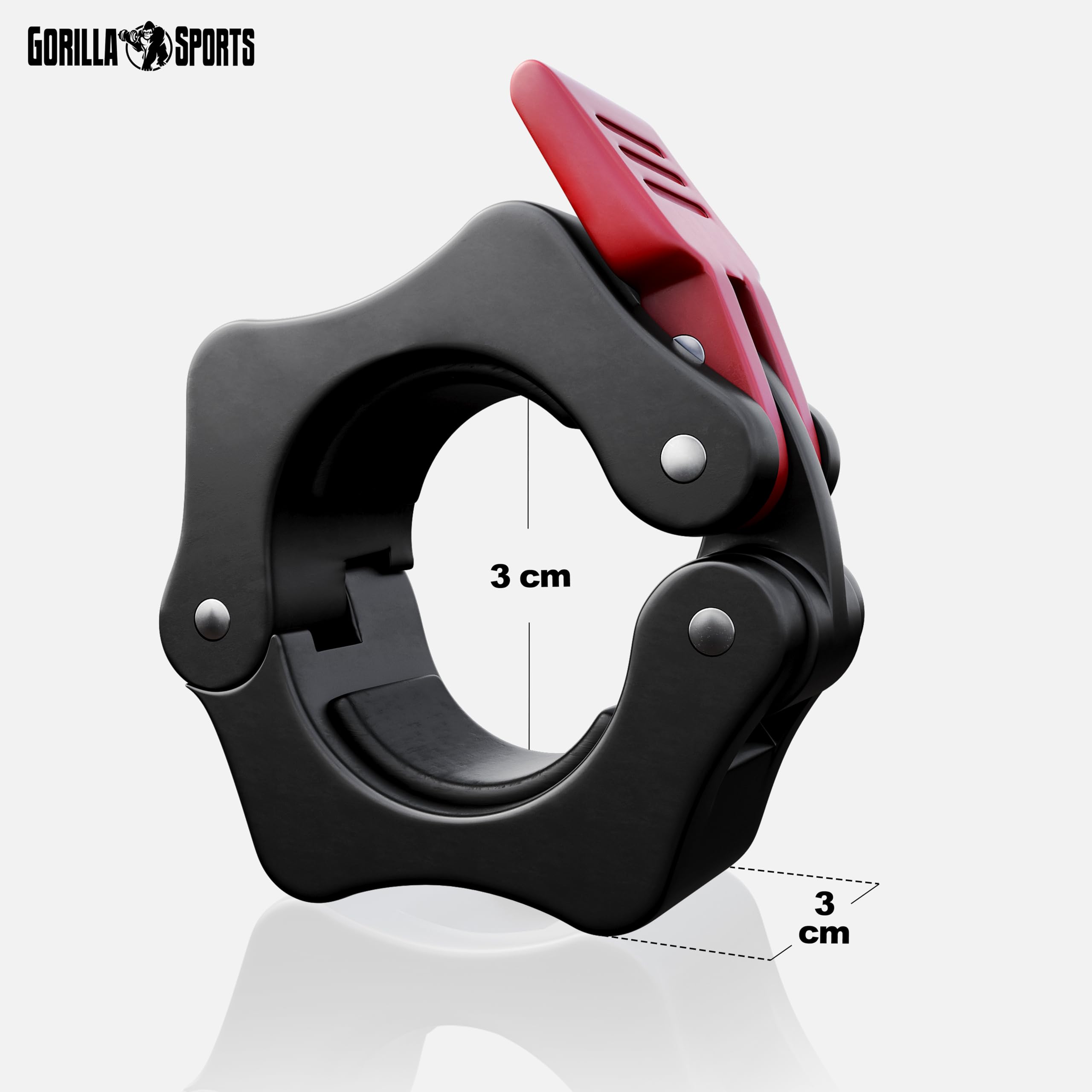 Cerioll Barbell Clamps, 4 Pièces Collier Bague De Serrage Haltères