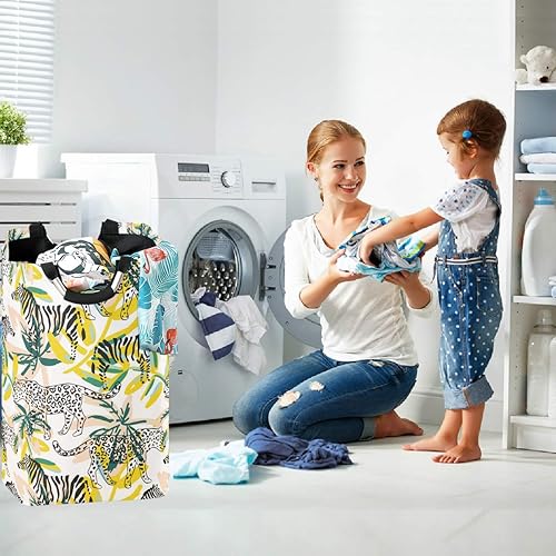 Miniatura 35 de visesunny Cesta de lavandería plegable para perro, marinero, animal, ancla de animales, con asa, juguetes y organización de ropa para baño