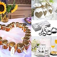 Vista 4 de 4 Pcs Measuring Spoon Sets Silver Heart Shape Measuring Cup Stainless Steel Kitchen Measurement Spoons Party Bridal Shower Gifts to Guests with