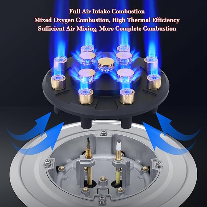 Estufa de Gas 1 Puesto 5.2KW Instalación Empotrable o de Sobremesa miniatura 3