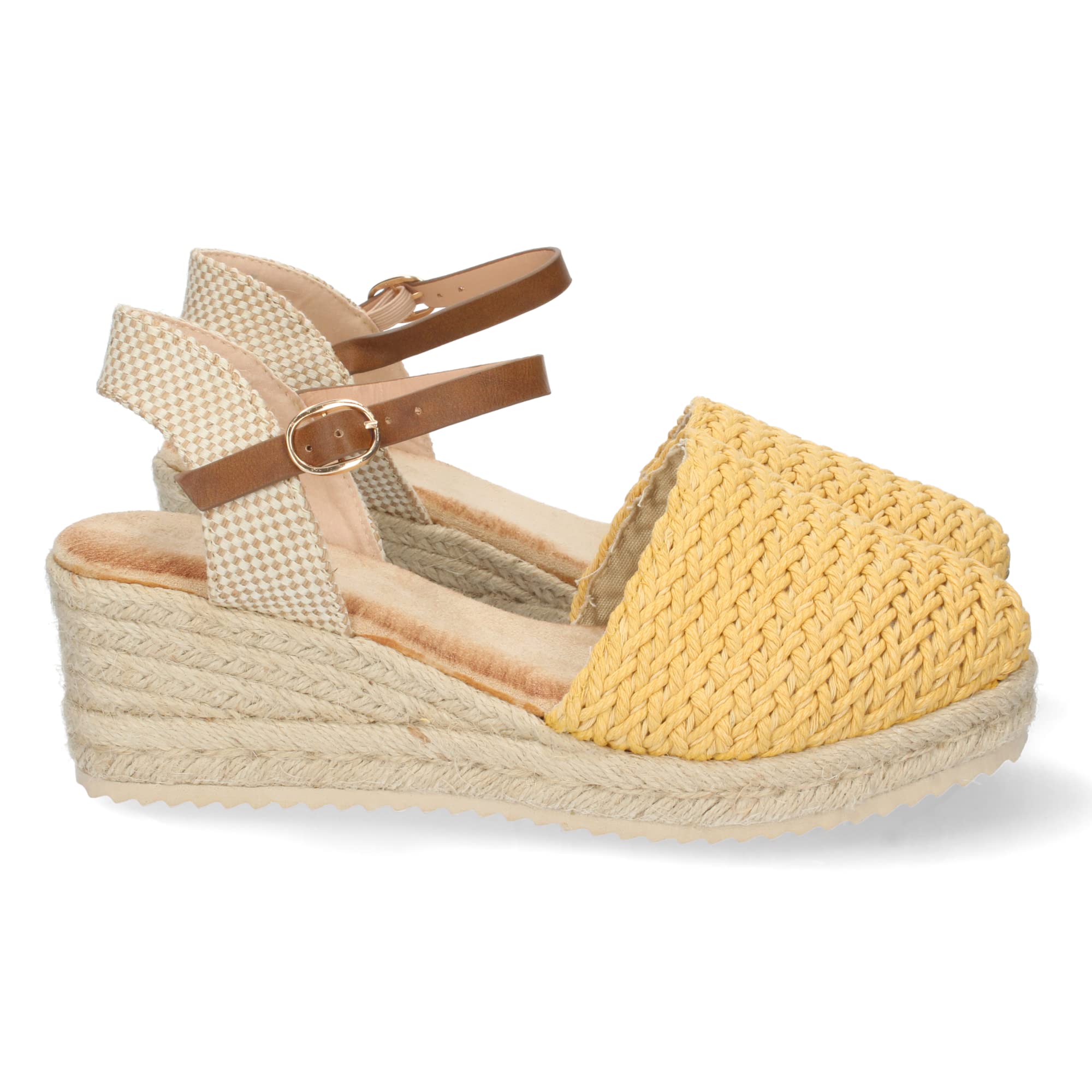 Shoes&blues.es Sandalia De Cuna De Yute Para Mujer, Comodas Y