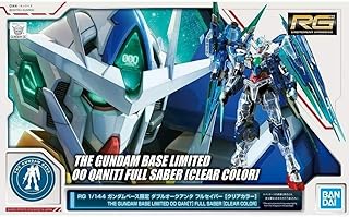 Bandai Gundam Base Limited 00 Qan[T] Full Saber Clear Color Ver. RG 1/144 Model Kit