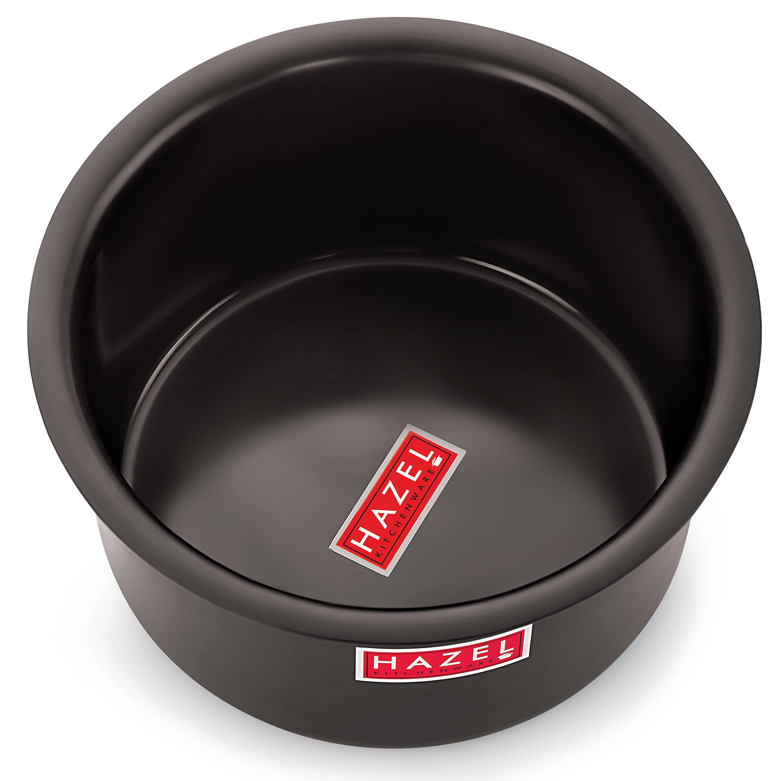 HAZEL Hard Anodised Aluminium Tope Set | Hard Anodised Cookware Set of Boiling Tope Patila Bhagona for Cooking (750 ml to 4000ml) Set of 7 Topes, Black (B09J7Q15BM) Amazon Price History, Amazon Price Tracker