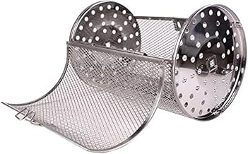 Acessório Para Fritadeira A Ar Para Forno Em Aço Inoxidável Cesta Para Assados Acessório Para Grelha Para Fritadeira A Ar Rotativa Rotisserie Cesta Para Churrasco Antiaderente Churrasqueira Durá
