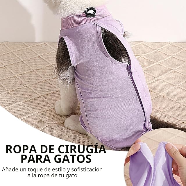 Foto 5 de 6 de Ropa de Esterilización Para Gatos Femeninos, Después De Operaciones, De Destete, Antifugas Para Gatitos