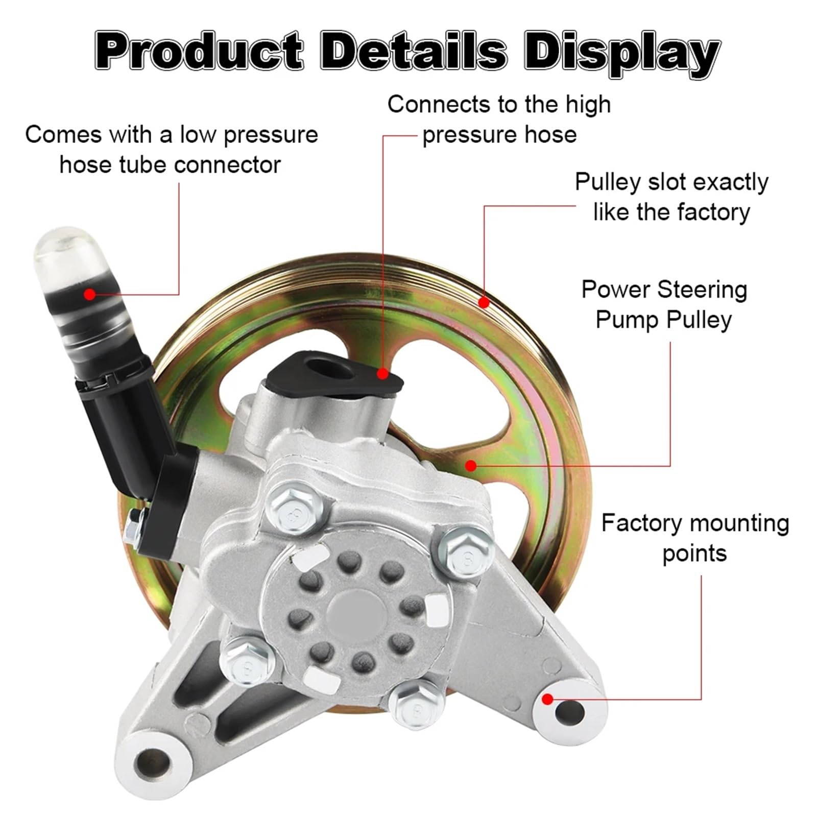 Bomba de potencia dirección Bomba de dirección Para Piloto Para Odyssey Para Acura MDX 2007-2013 21-5442 56110-RGL-A03 56110-PVJ-A01