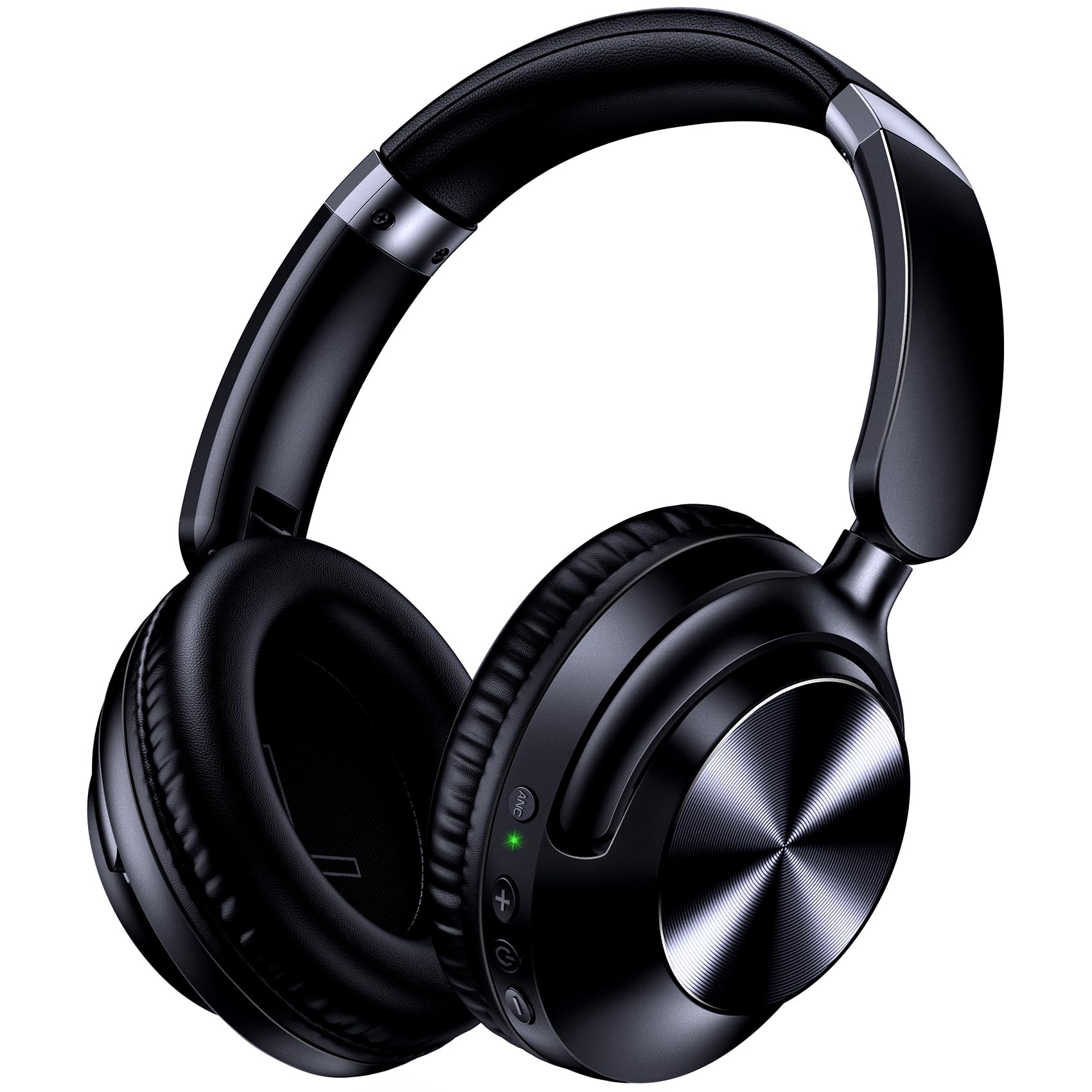 Photo 1 of Tagry Active Noise Cancelling Headphones 100H Playtime Wireless Over Ear Bluetooth Headphone with Fast Charging Hi-Res Audio Comfort Earcups Headsets for Travel Home Office Phone PC Dark