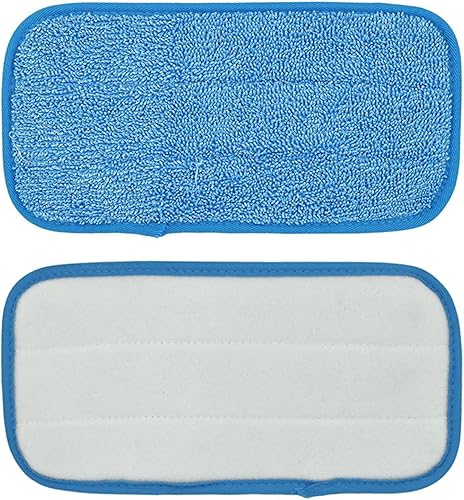 Miniatura 1 de ulafbwur Almohadilla de microfibra 2 piezas de paño suave lavable eficaz reemplazo fregona almohadillas rectangulares herramientas de limpieza de