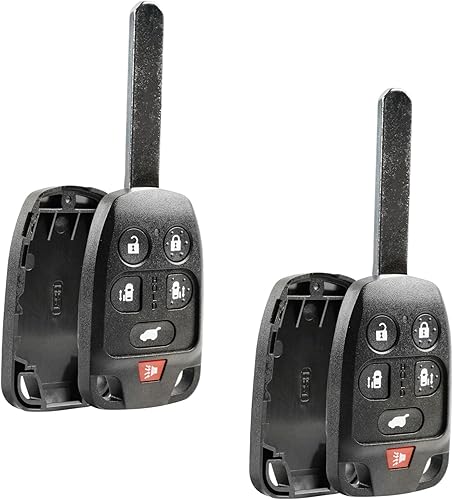 Carcasa para llavero Honda Odyssey 2011-2013 sin llave y almohadilla de botón (N5F-A04TAA), juego de 2