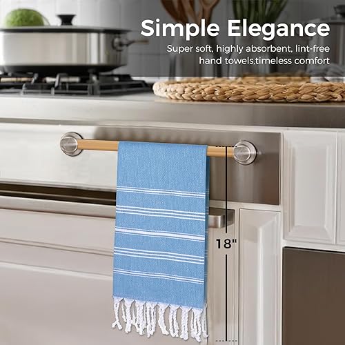 Vista 82 de cabanana Toallas de mano para baño, paquete de 2, 20 x 30 pulgadas, 100% algodón, toallas de mano turcas, superabsorbentes y de secado rápido