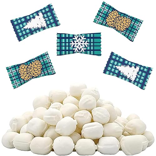 Fruidles Holiday Season's Greetings - Caramelos de menta, menta después de la cena, sin grasa, envueltos individualmente (55 piezas)