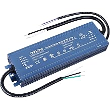 BENLUN Constant Voltage 12V 300W 25A Dimmable LED Driver, Waterproof IP67 Transformer, AC 110V Triac Power Supply, LED Adapter for Strip Light, Computer Project, Outdoor Light