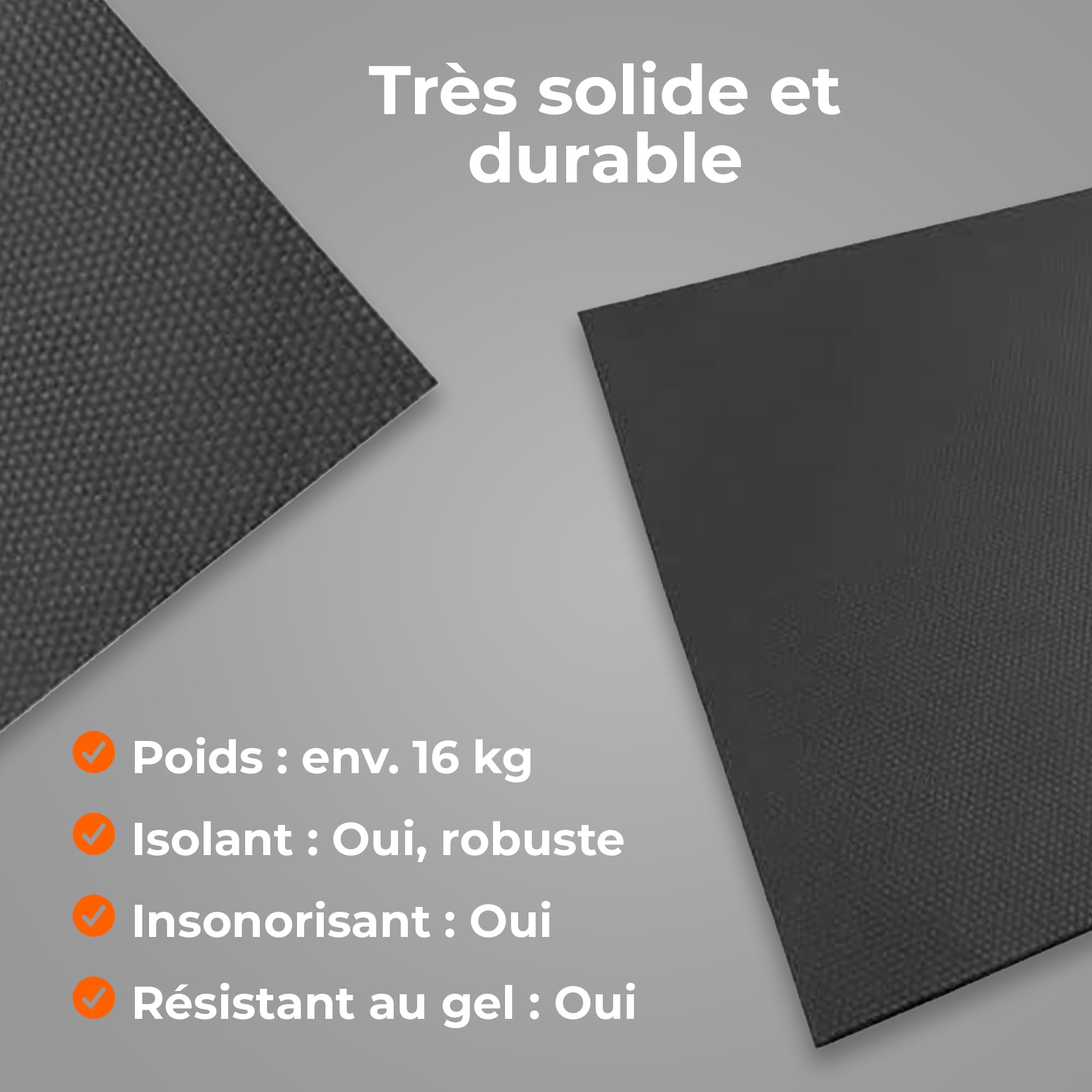 Tapis de protection pour écuries - 90x120 cm - 17 mm