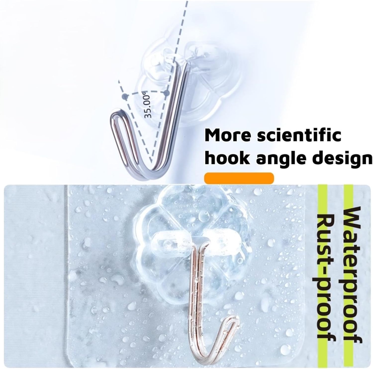 Shower Curtain Hooks Rings for Bathroom Decorative Rhinestone Bathroom Hooks Rustproof Stainless Steel Shower Curtain Hangers for Shower Curtain Bathroom Hotel