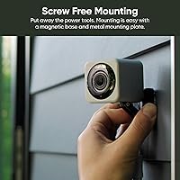 Vista 8 de WYZE Cam v4 (Modelo más reciente), Cámara de seguridad AI de 2.5K, Cámaras para interiores y exteriores para seguridad del hogar, Monitor para bebés