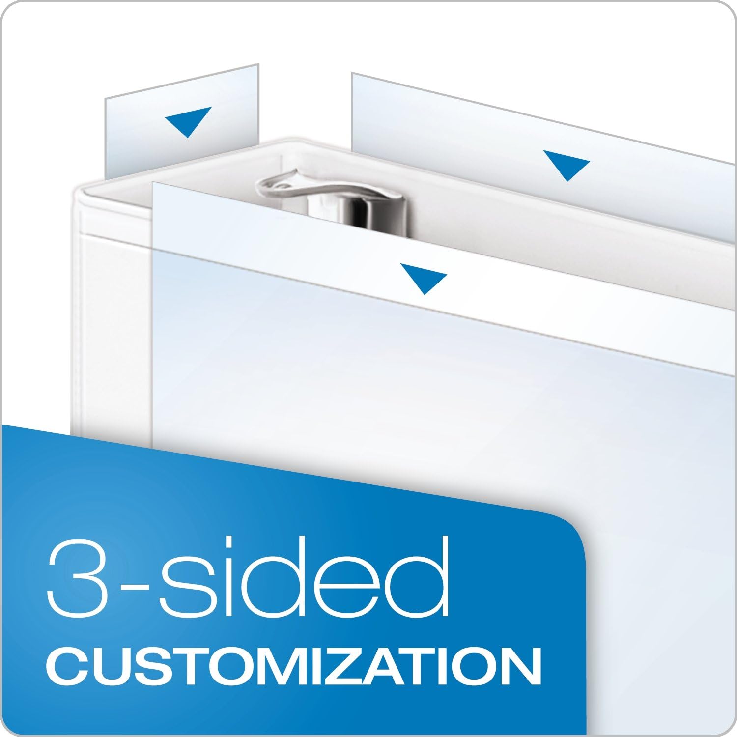 Cardinal 32130 View Binder, Slant-D Ring, 11-Inch X 8-1/2-Inch, 3" Cap, White