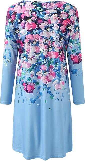 Kleid Damen Langarm, Kleider Damen Langarm Rundhals Winterkleid Elegant Kleider Kurz Pulloverkleid Einfarbig Lange Pullover Pullikleid Winter Casual Lose Dress Warm Freizeitkleid