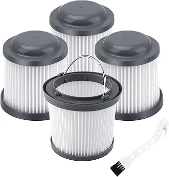 4 Pack Replacement Filter for Black and Decker Pivot Handheld Vacuums BDH2000PL, PVF110, PHV1210, PHV1810, BDH2020FLFH, BDH1620FLFH, PHV1410 Pivot Vac Filter LUXRILIX